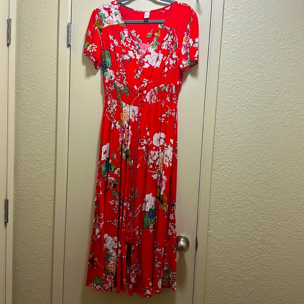 Tropical Floral Maxi dress